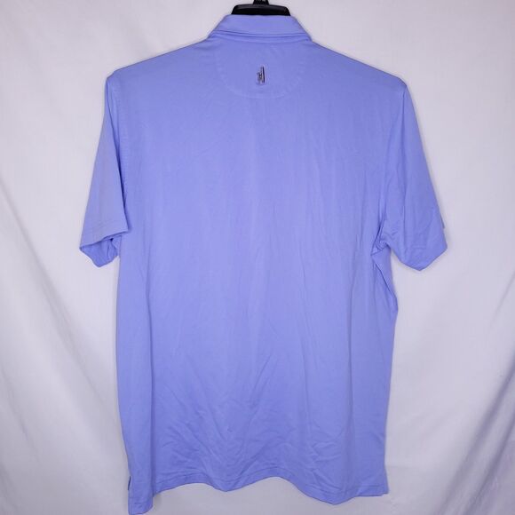 Johnnie O Polo Shirt Mens Large Blue  Prep-Formance Birdie Jersey Plum Crazy - Picture 5 of 10
